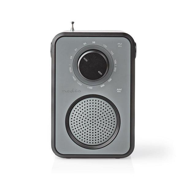 FM-Radio | Tisch Ausführumg | AM / FM | Batteriebetrieben / Netzstromversorgung | Analog | 1.8 W | Scharz-weiss Monitor | Kopfhörerausgang | Tragegriff | Grau / Schwarz - handy.ch
