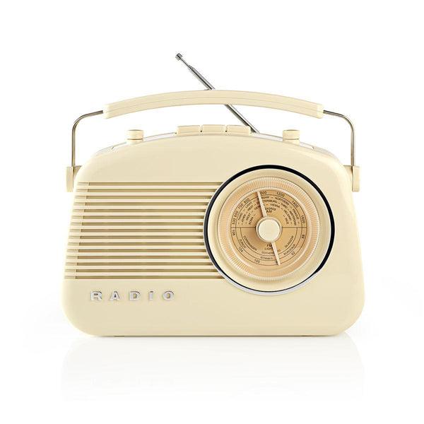 FM-Radio | Tisch Ausführumg | AM / FM | Batteriebetrieben / Netzstromversorgung | Analog | 4.5 W | Bluetooth® | Tragegriff | Elfenbein - handy.ch