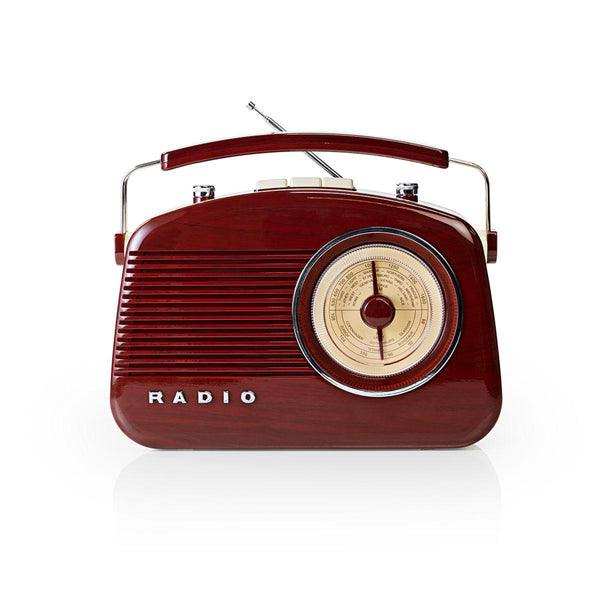 FM-Radio | Tisch Ausführumg | AM / FM | Batteriebetrieben / Netzstromversorgung | Analog | 4.5 W | Tragegriff | Braun - handy.ch
