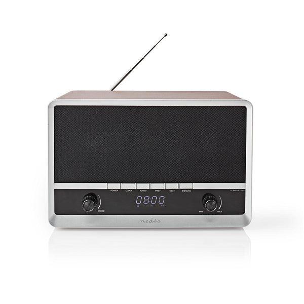 FM-Radio | Tisch Ausführumg | AM / FM | Batteriebetrieben / Stromversorgung über USB | Digital | 12 W | Monitorgrösse: 1.6 " | BSchwarz-Blau Monitor | Bluetooth® | Wecker | Braun / Schwarz - handy.ch
