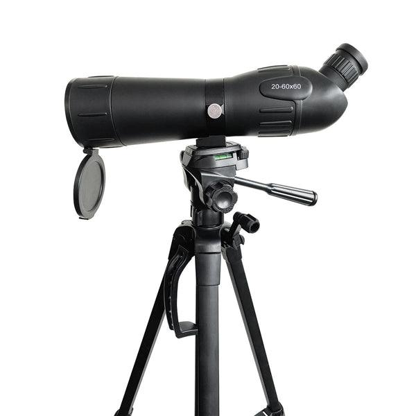 Spektiv | Vergrösserungsbereich: 20-60 | Durchmesser der Objektivlinse: 60 mm | Sichtfeld: 38 m | Dioptrische Korrektur | Tragetasche enthalten | Schwarz - handy.ch