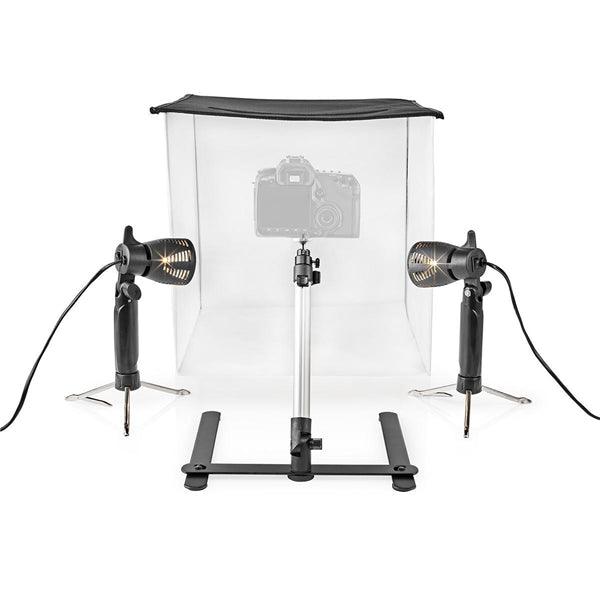 Foto Studio Kit | 400 lm | Faltbar | Hintergründe inkl | Tragetasche enthalten | Schwarz - handy.ch