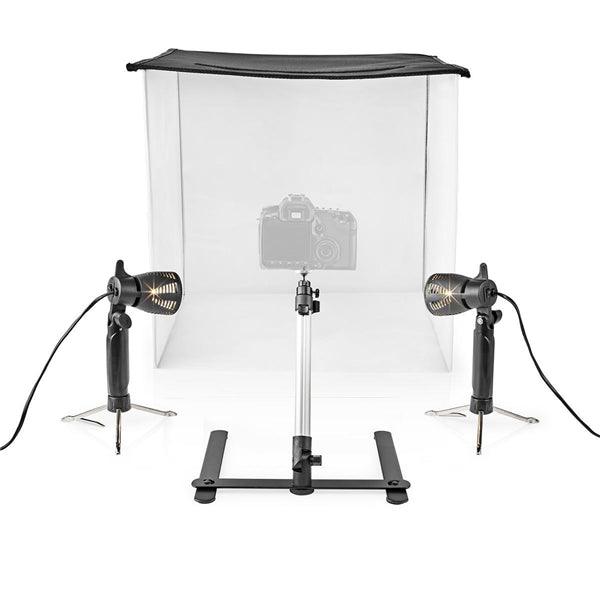 Foto Studio Kit | 400 lm | Faltbar | Hintergründe inkl | Tragetasche enthalten | Schwarz - handy.ch