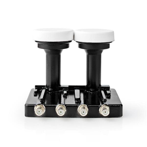 LNB | Quad Monoblock 4.3 ° | Ausgangsanschluss: 4x F-Connector | Rauschmass Bereich: 0.85 dB | Konversionsgewinn: 52 - 67 dB | Weiss | Passend für: Astra1+ / Astra3 - handy.ch