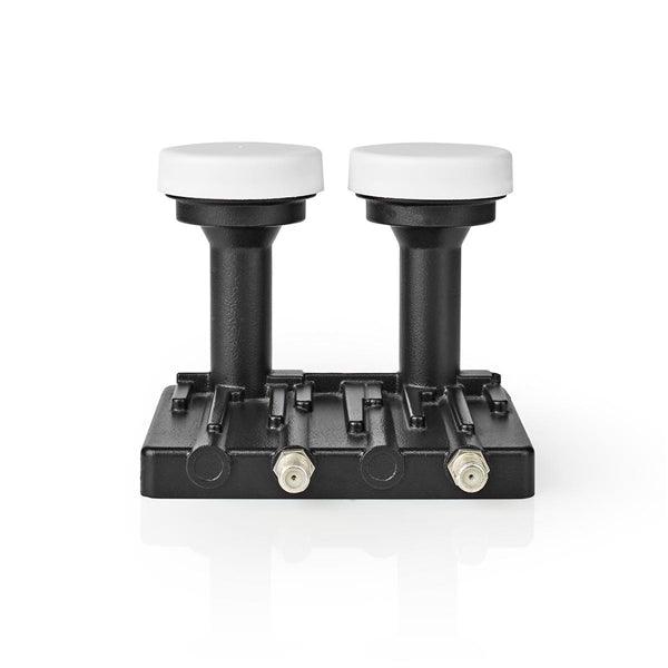 LNB | Twin Monoblock 6.0 ° | Ausgangsanschluss: 2x F-Stecker | Rauschmass Bereich: 0.85 dB | Konversionsgewinn: 52 - 67 dB | Schwarz | Passend für: Astra+ / Hotbird - handy.ch