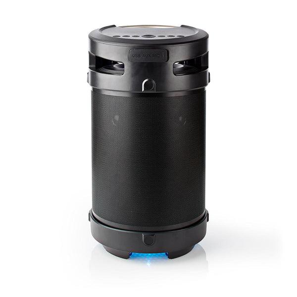 Bluetooth® Party Boombox | 3.5 Std | 4.1 | 210 W | Medienwiedergabe: AUX / USB | IPX5 | Verknüpfbar | Tragegriff | Partylicht | Schwarz / Silber - handy.ch