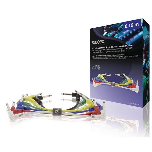 Mono-Audio-Kabel 6.35 mm male - 6.35 mm male 0.15 m Dunkelgrau - handy.ch