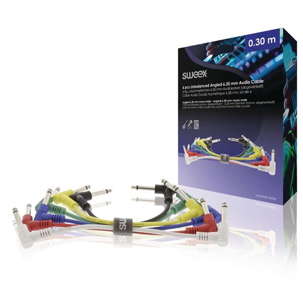Mono-Audio-Kabel 6.35 mm male - 6.35 mm male 0.30 m Dunkelgrau - handy.ch