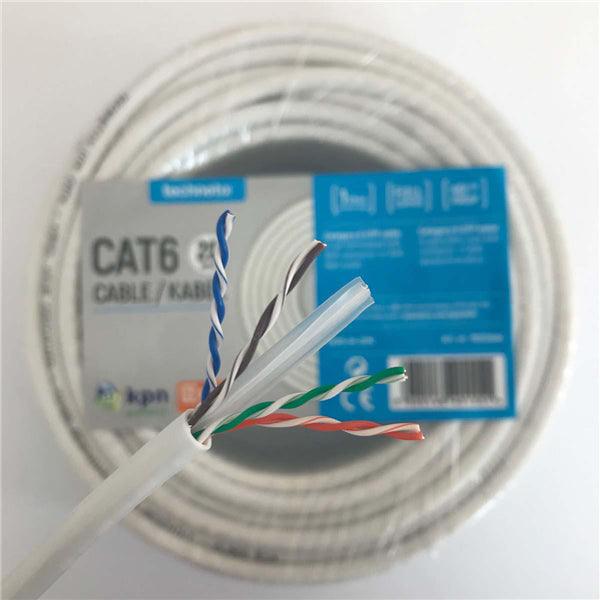 CAT6 UTP-Netzwerkkabel RJ45 (8P8C) male - RJ45 (8P8C) male 100 m Weiss - handy.ch