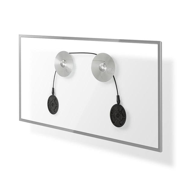 Feste TV-Wandhalterung | 32-55 " | maximal unterstützes Bildschirmgewicht: 50 kg | Minimaler Wandabstand: 14.5 mm | Montagedraht | ABS / Stahl | Schwarz / Silber - handy.ch