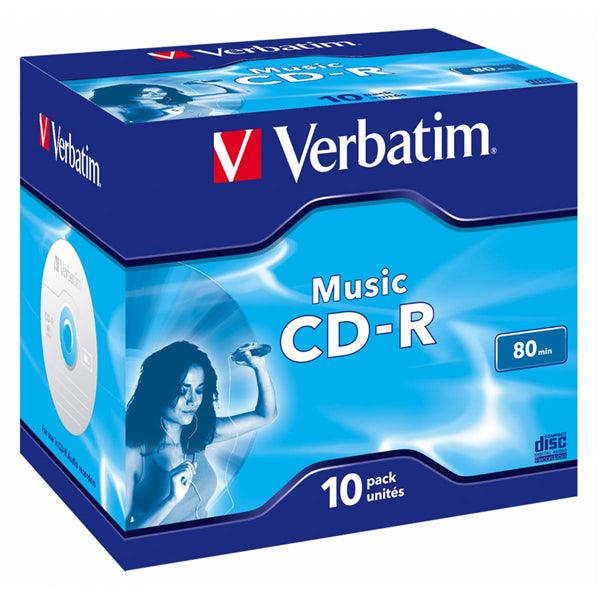 CD-R Audio 16x 700M 80min 10 Stück Jewel Case Matt Silber - handy.ch