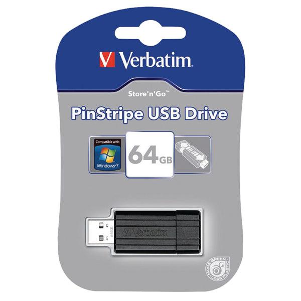 PinStripe Speicherstick USB 2.0 64GB Schwarz - handy.ch