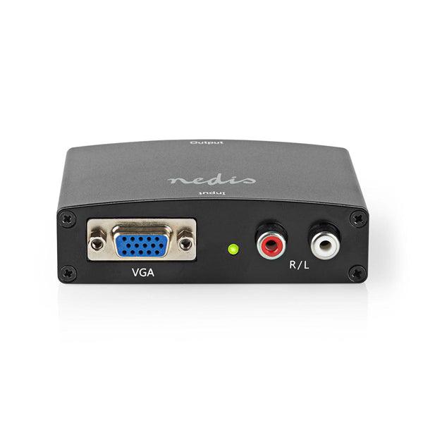 HDMI Converter | VGA Female / 2x Cinch Buchse | HDMI Ausgang | 1-Weg | 1080p | 1.65 Gbps | Aluminium | Anthrazit - handy.ch