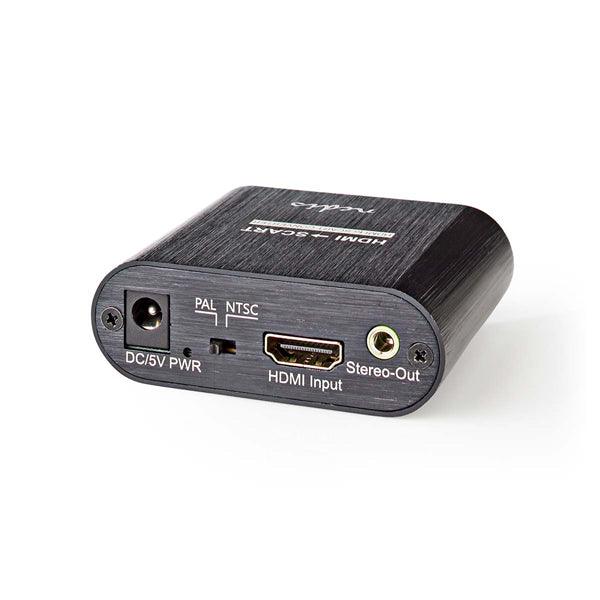 HDMI Converter | HDMI Eingang | SCART Buchse | 1-Weg | 480i | 18 Gbps | Metall | Anthrazit - handy.ch