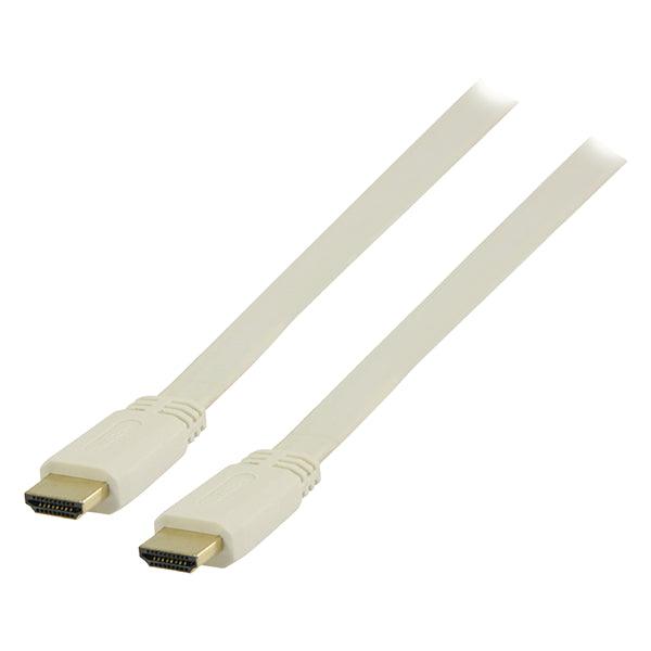High Speed HDMI Kabel mit Ethernet HDMI Anschluss - HDMI Anschluss 2.00 m Weiss - handy.ch