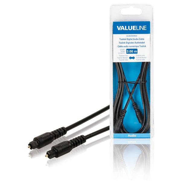 Digital-Audio-Kabel Toslink male - Toslink male 3.00 m Schwarz - handy.ch