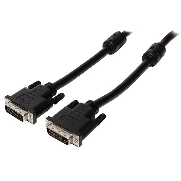 DVI-Kabel DVI-I 24+5-pol Stecker - DVI-I 24+5-pol Stecker 5.00 m Schwarz - handy.ch