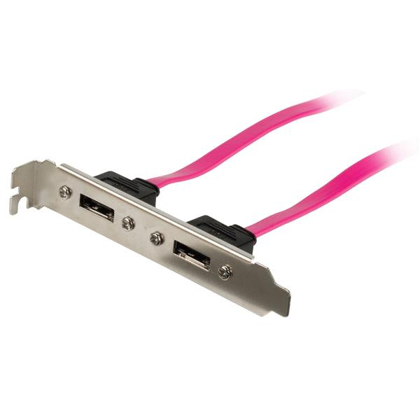 SATA 3 Gb/s-Kabel Intern 2x SATA 7-pol female - 2x SATA 7-pol Halterung 0.50 m Rot - handy.ch