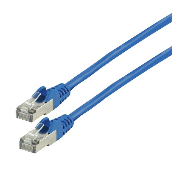 CAT5e F/UTP-Netzwerkkabel RJ45 (8P8C) male - RJ45 (8P8C) male 10.0 m Blau - handy.ch