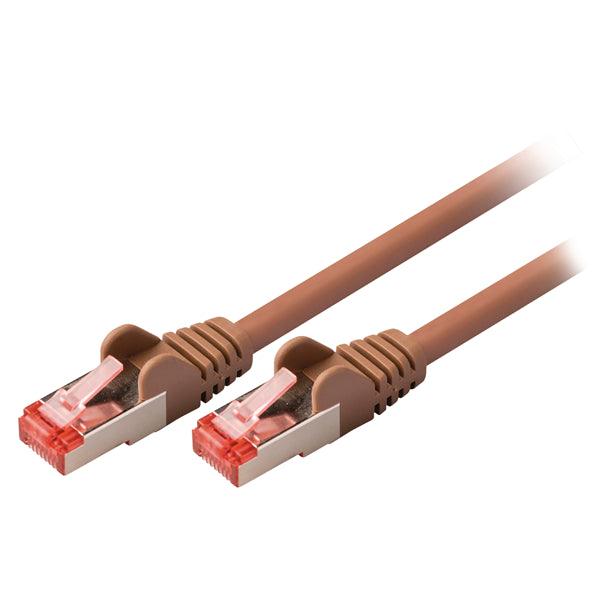 CAT6 S/FTP-Netzwerkkabel RJ45 (8P8C) male - RJ45 (8P8C) male 10.0 m Braun - handy.ch