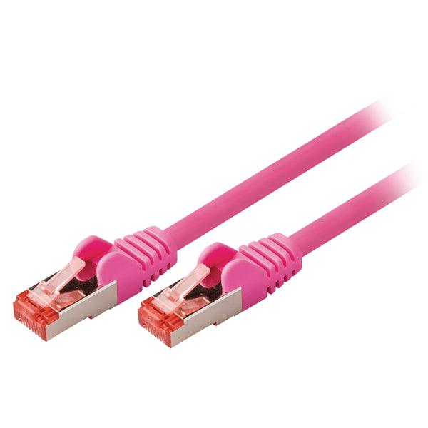CAT6 S/FTP-Netzwerkkabel RJ45 (8P8C) male - RJ45 (8P8C) male 20.0 m Rosa - handy.ch