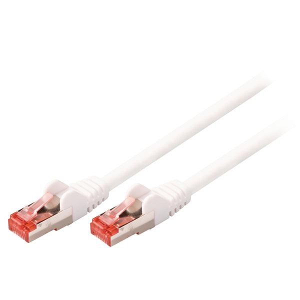 CAT6 S/FTP-Netzwerkkabel RJ45 (8P8C) male - RJ45 (8P8C) male 15.0 m Weiss - handy.ch