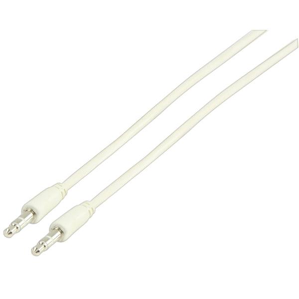 Stereo-Audiokabel 3.5 mm male - 3.5 mm male 3.00 m Weiss - handy.ch