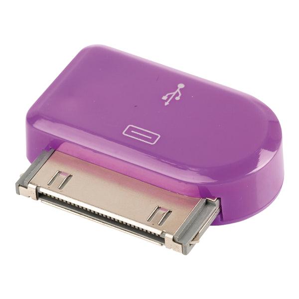 30-Pin-Adapter Apple Dock 30-pin - USB Micro B female Lila - handy.ch