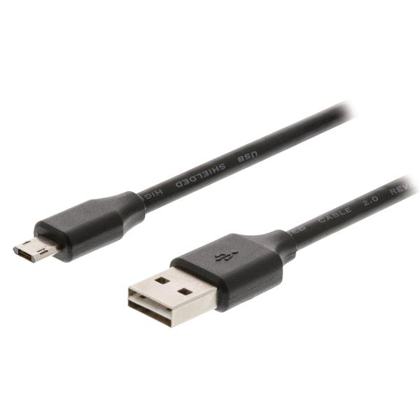 USB 2.0 Kabel USB A male - Micro-B male 2.00 m Schwarz - handy.ch