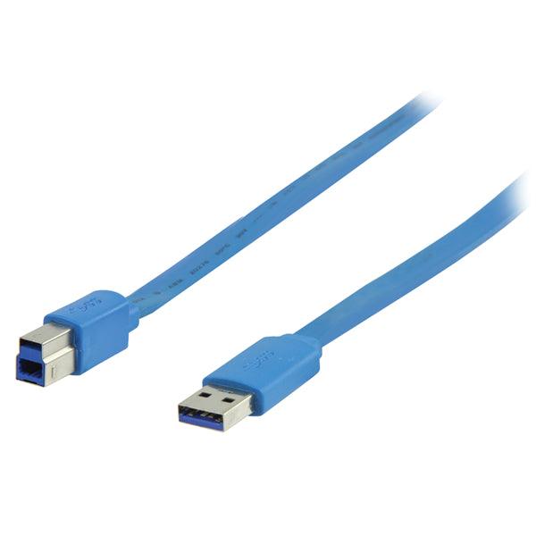 USB 3.0 Kabel USB A male - USB-B Male flach 2.00 m Blau - handy.ch