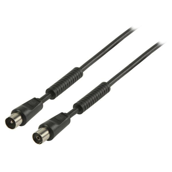Koaxkabel 100 dB Koax-Stecker - Koax-Kupplung 1.00 m Schwarz - handy.ch