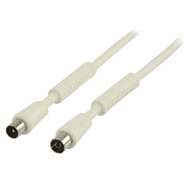 Koaxkabel 120 dB Koax-Stecker - Koax-Kupplung 20.0 m Weiss - handy.ch