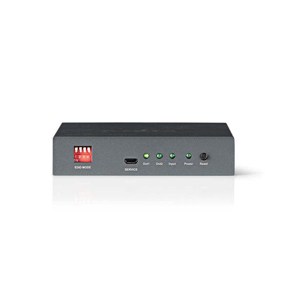 HDMI Splitter | 2-Port | HDMI Eingang | 2x HDMI Ausgang | 4K@30Hz | 3.4 Gbps | Metall | Anthrazit - handy.ch