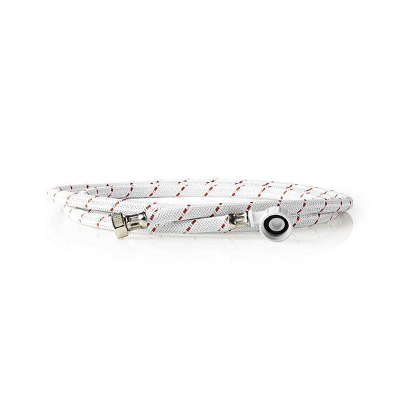 Nylon Zulaufschlauch | 1/2'' | 3/4'' | 10 Bar | 90 °C | 2.50 m | Anwendung: Schüssel / Waschmaschine | Nylon | Red / Weiss - handy.ch