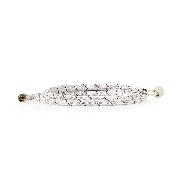Nylon Zulaufschlauch | 1/2'' | 3/4'' | 10 Bar | 90 °C | 4.00 m | Anwendung: Schüssel / Waschmaschine | Nylon | Red / Weiss - handy.ch