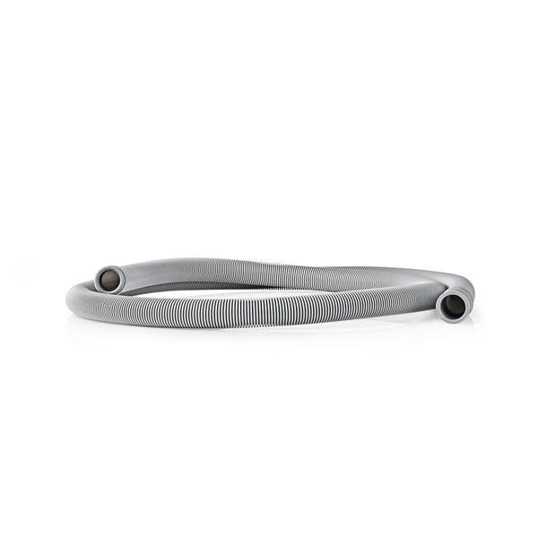 Ablaufschlauch | 21 mm | 19 mm | 1.5 Bar | 90 °C | 1.80 m | Anwendung: Schüssel / Waschmaschine | Grau - handy.ch
