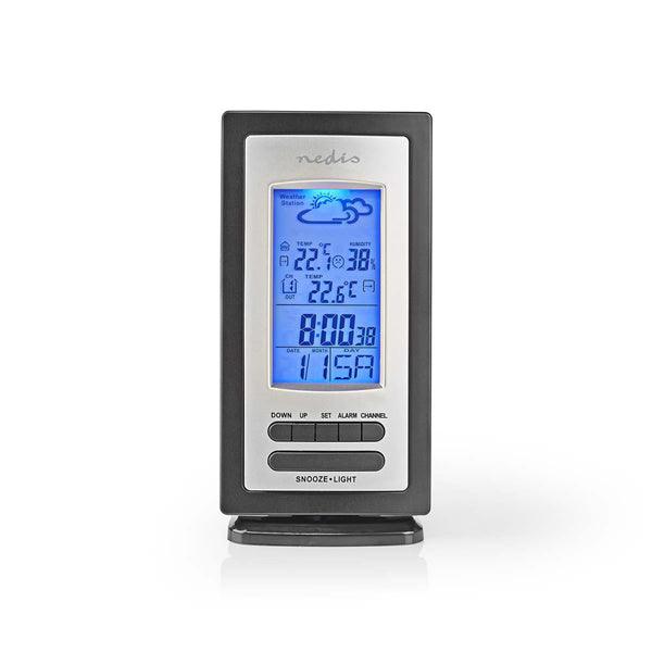 Wetterstation | Innen- und Aussenbereich | Inklusive schnurloser Wettersensor | Wettervorhesage | Zeitdisplay | LCD-Anzeige | Weckerfunktion - handy.ch