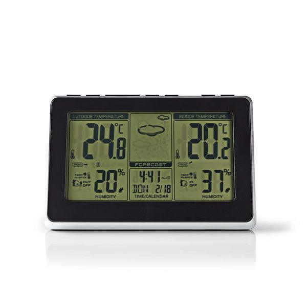 Wetterstation | Innen- und Aussenbereich | Inklusive schnurloser Wettersensor | Wettervorhesage | Zeitdisplay | LCD-Anzeige | Weckerfunktion - handy.ch