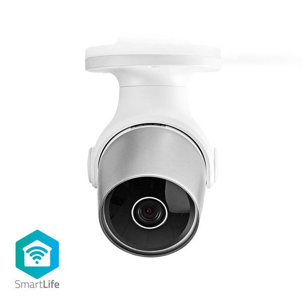 SmartLife Aussenkamera | Wi-Fi | Full HD 1080p | IP65 | Cloud Storage (optional) / microSD (not enthalten) | 12 V DC | mit Bewegungssensor | Nachtsicht | Silber / Weiss - handy.ch