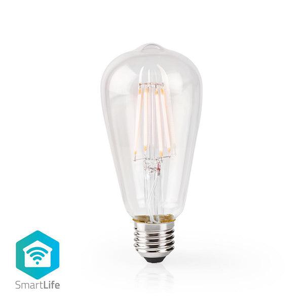 SmartLife LED Filament Lampe | Wi-Fi | E27 | 500 lm | 5 W | Warmweiss | 2700 K | Glas | Android / IOS | ST64 | 1 Stück - handy.ch