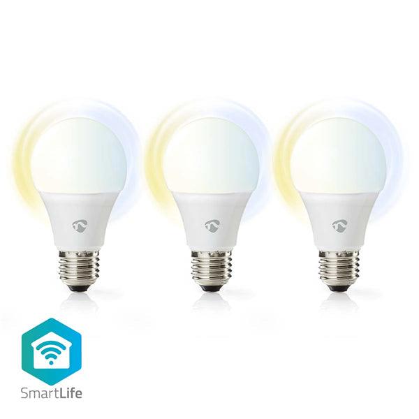 SmartLife-LED-Glühbirne | Wi-Fi | E27 | 806 lm | 9 W | Warm bis kühlen weiss | 2700 - 6500 K | Android / IOS | Birne | 3 Stück - handy.ch