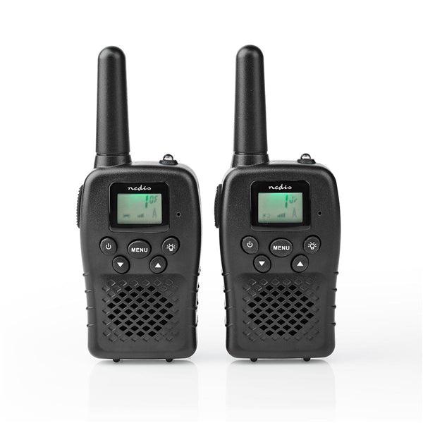 Walkie-Talkie-Set | 2 Hörer | Bis zu 10 km | Frequenzkanäle: 8 | PTT / VOX | Bis zu 3 Hours | Schwarz - handy.ch