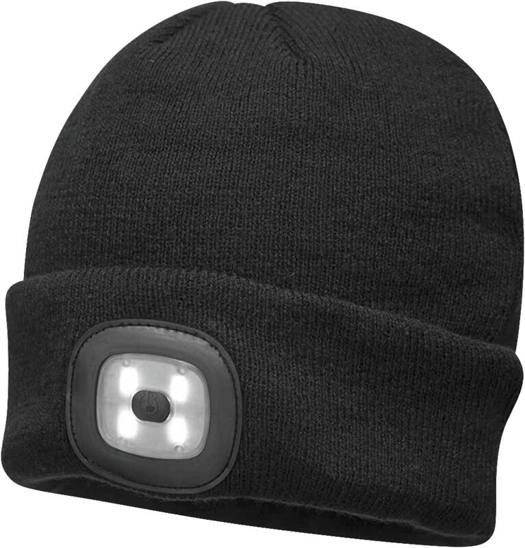 Stoff Mütze mit USB Lampe