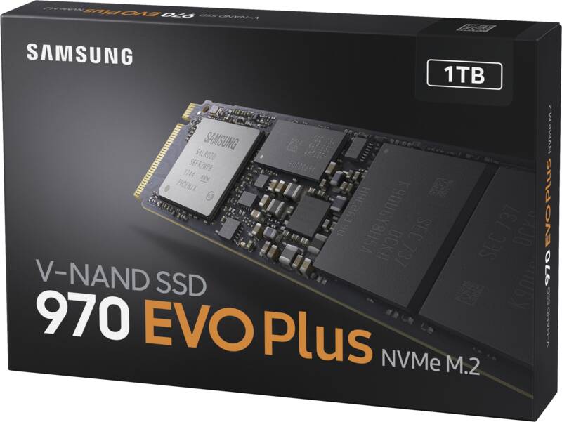 SSD 970 EVO Plus 1TB PCIe Gen3x4 M2.2280 NVMe 1.3 V-NAND