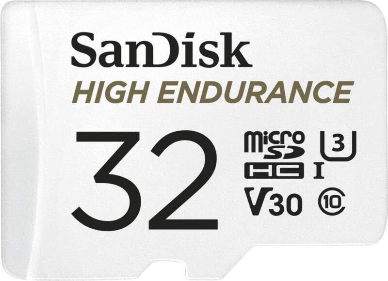 High Endurance 32GB microSDHC Card with Adapter