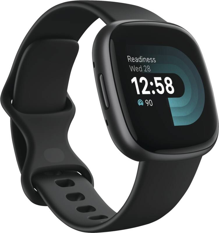 Versa 4, Aluminium, schwarzes Armband