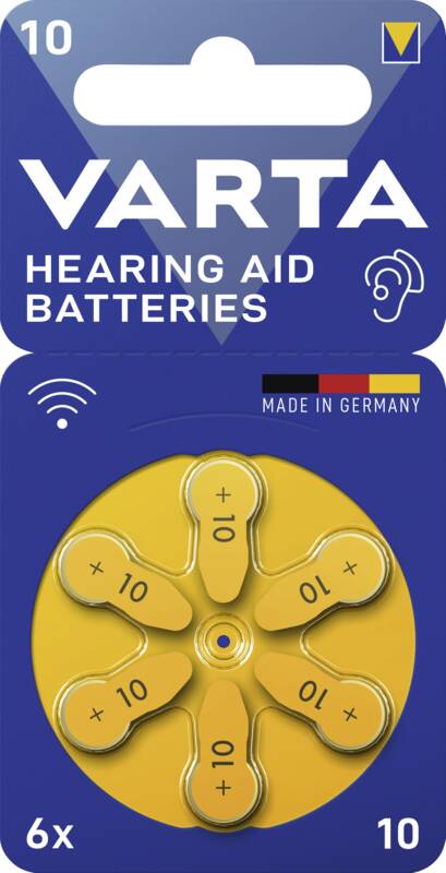 10 Hörgeräte Batterie  6-er Blister