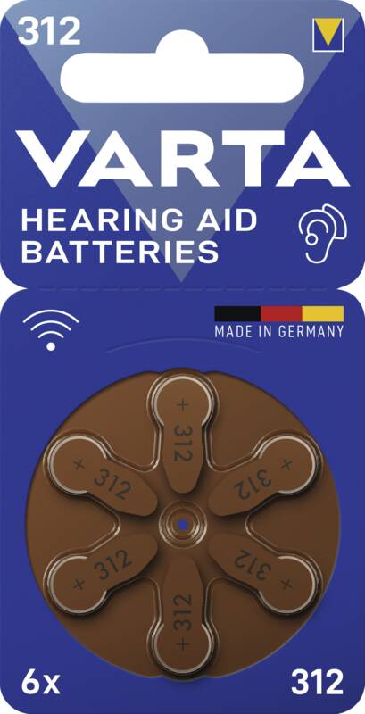 312  Hörgeräte Batterie 6-er Blister