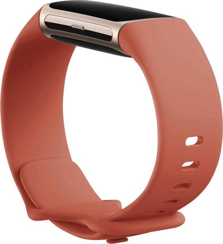 Charge 6, coralfarbenes Armband