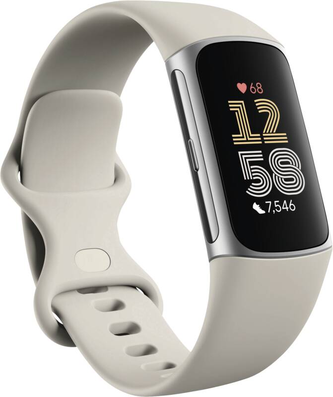 Charge 6, porzellanfarbenes Armband